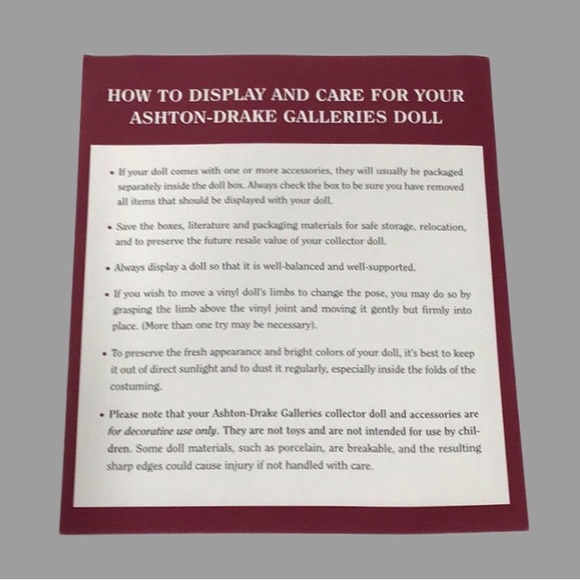 NIB Aston-Drake Galleries “Cute as a Button” Miniature 5” Doll, Collectible - Picture 6 of 8